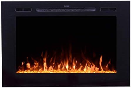 Touchstone 80006 - Forte Recessed Mounted Electric Fireplace - 40 Inch Wide/26.5 Inch Tall - in Wall | Amazon (US)