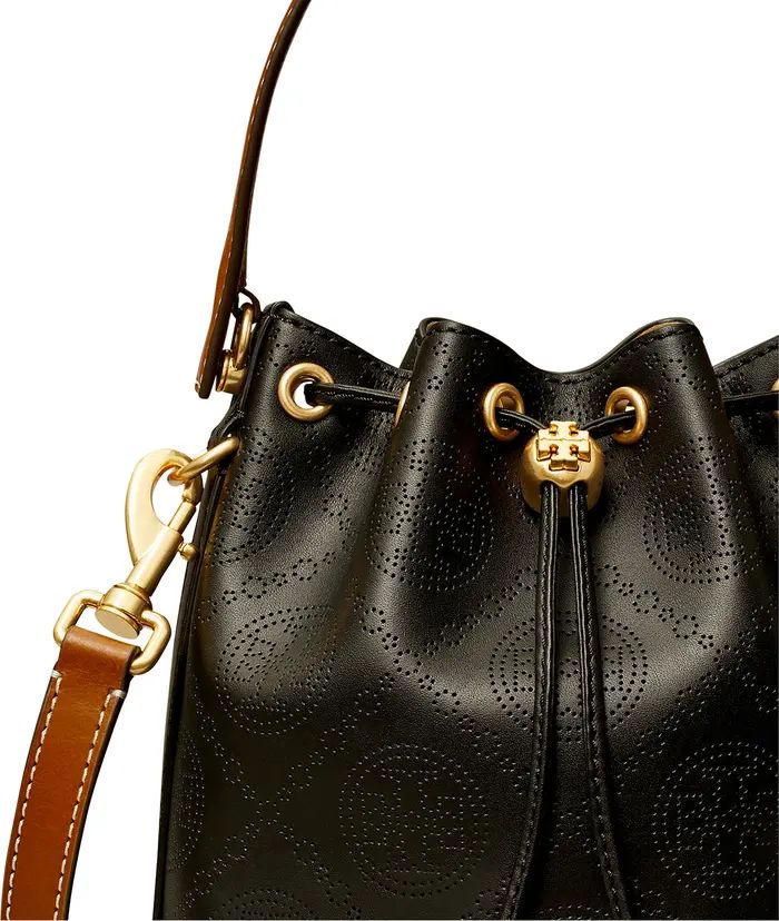 T Monogram Perforated Leather Bucket Bag | Nordstrom