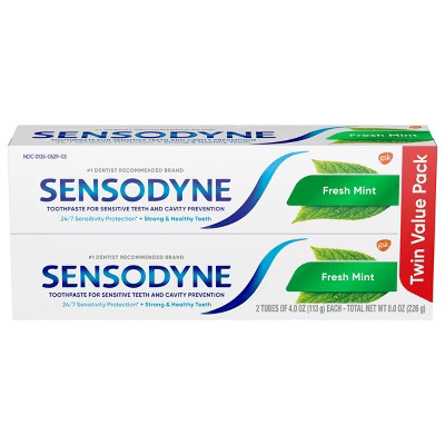Sensodyne Fresh Mint Sensitivity Protection 2pk Toothpaste | Target