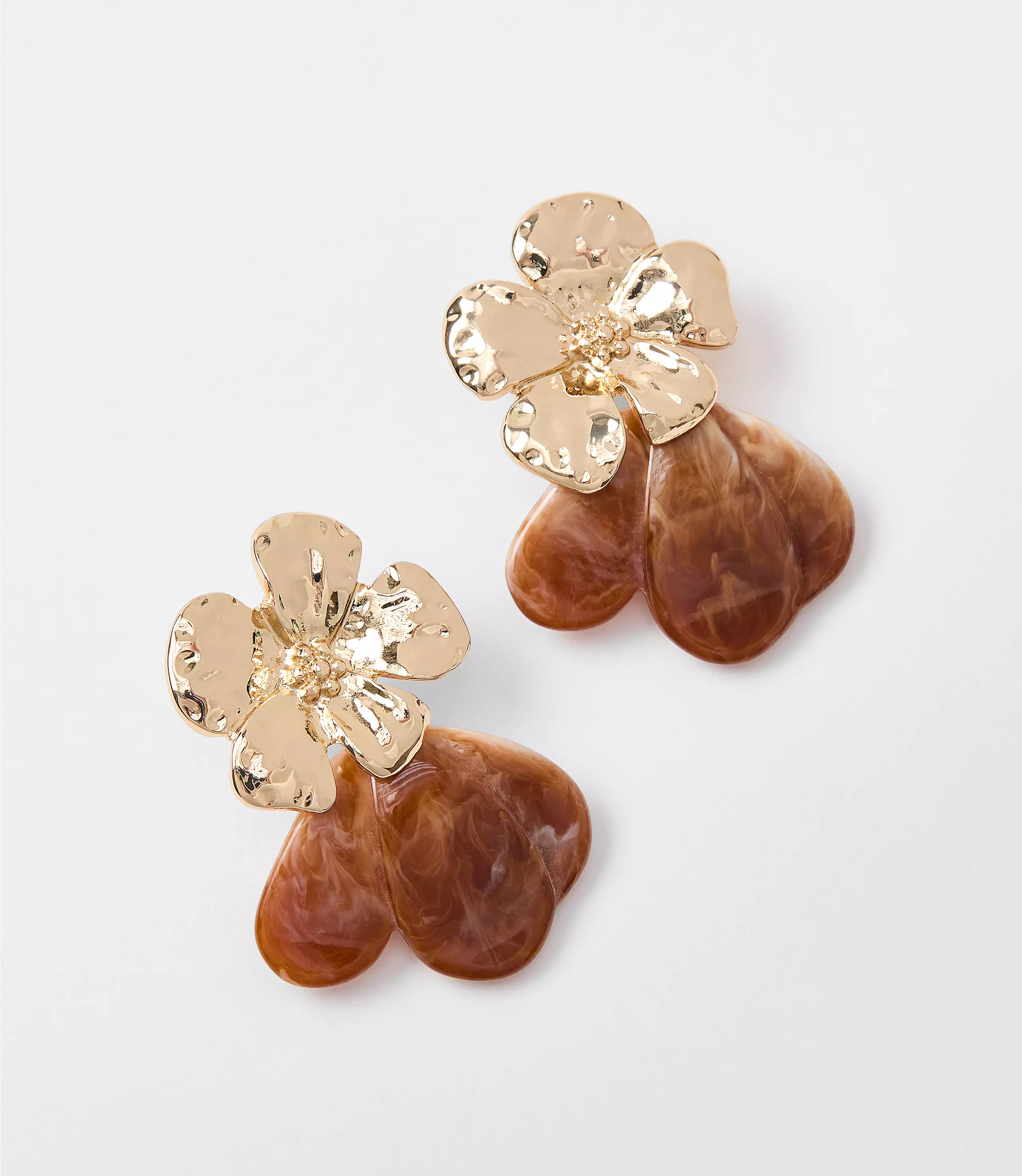 Floral Resin Statement Earrings | LOFT