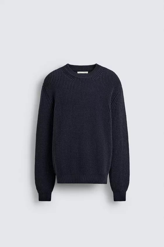 REGULAR FIT COTTON JUMPER | Zara US
