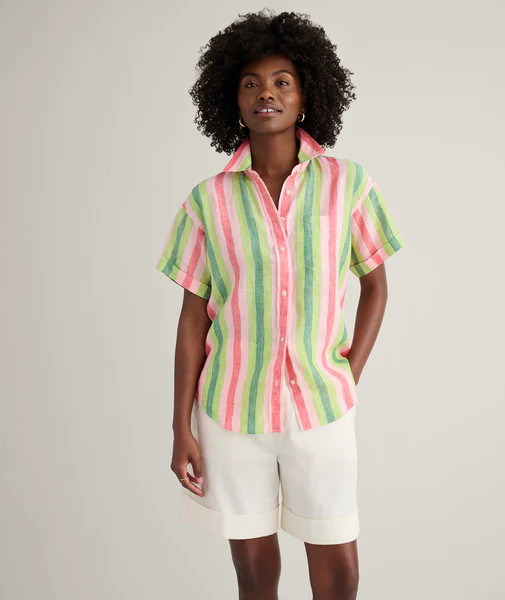 Linen Short Sleeve Juno Shirt | UNTUCKit (US)