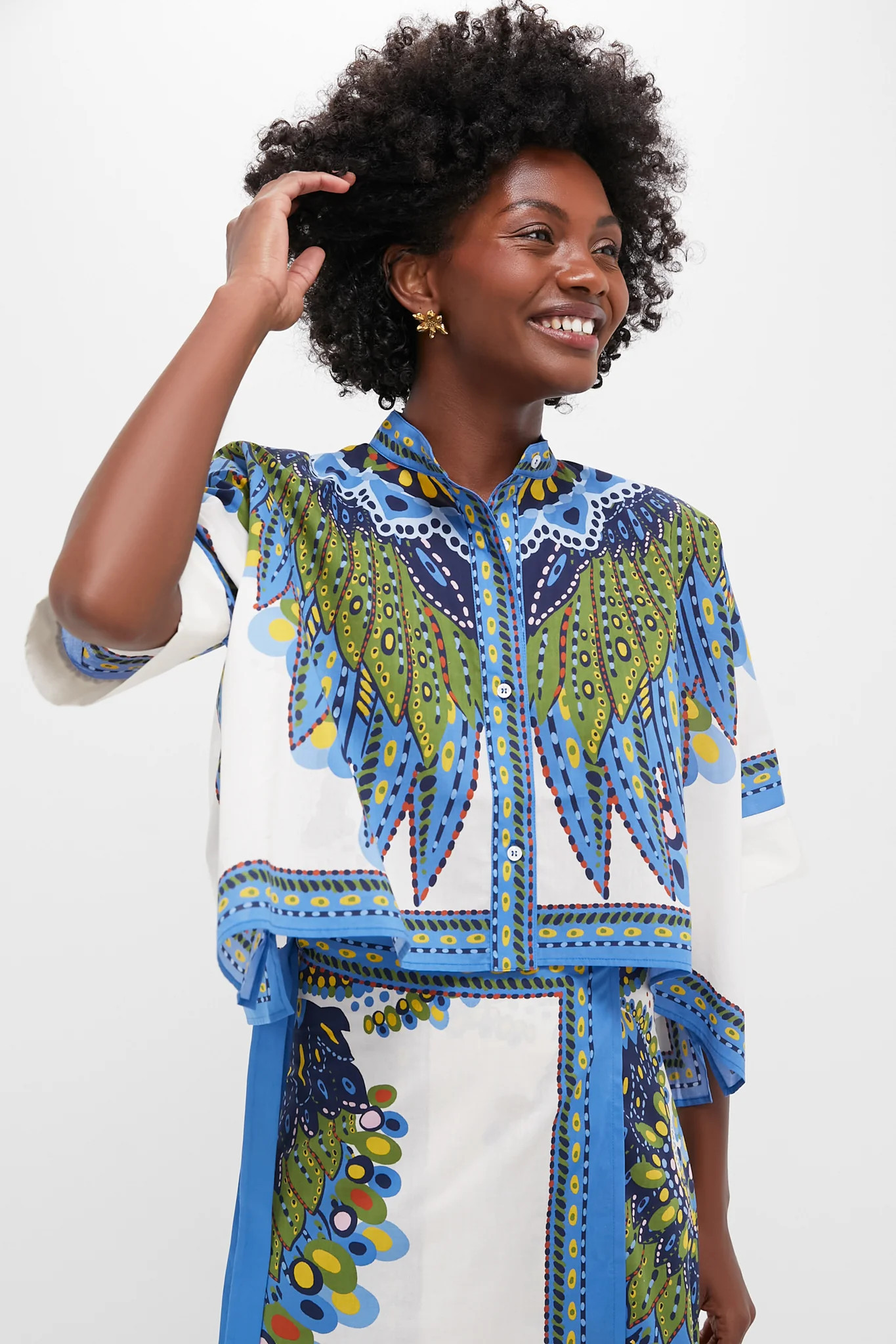 Chakra Placee Mini Foulard Shirt | Tuckernuck (US)