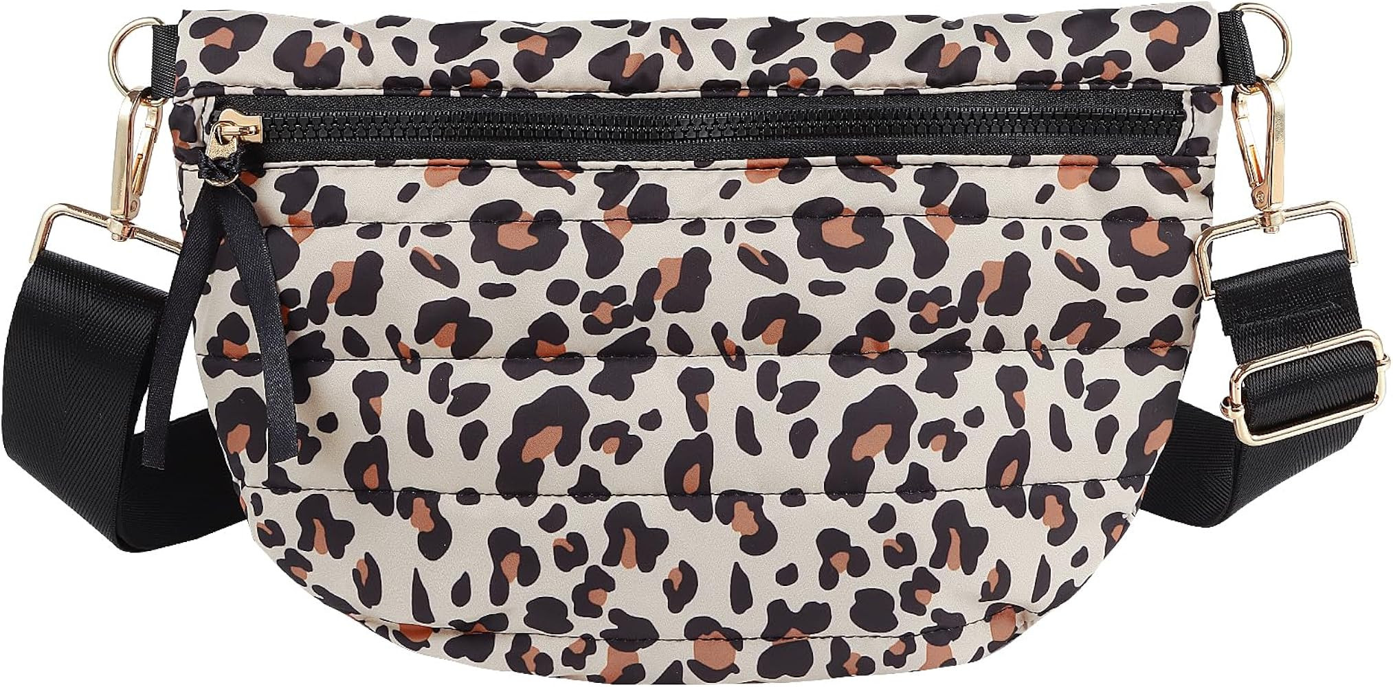 Quilted Puffer Belt Bag Puffy Sling Bag Fanny Pack Puffer Crossbody Bags Chest Belt Bum Waist Bag... | Amazon (US)