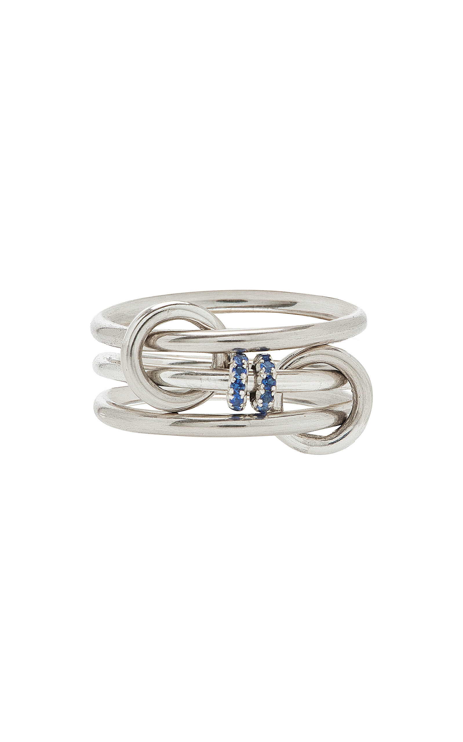 Spinelli Kilcollin - Exclusive Riviera Acacia Bleu Sterling Silver Sapphire Ring - Blue - US 8 - Moda Operandi - Gifts For Her | Moda Operandi (Global)