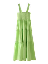 'Nevaeh' Ruched Layered Midi Dress | Goodnight Macaroon