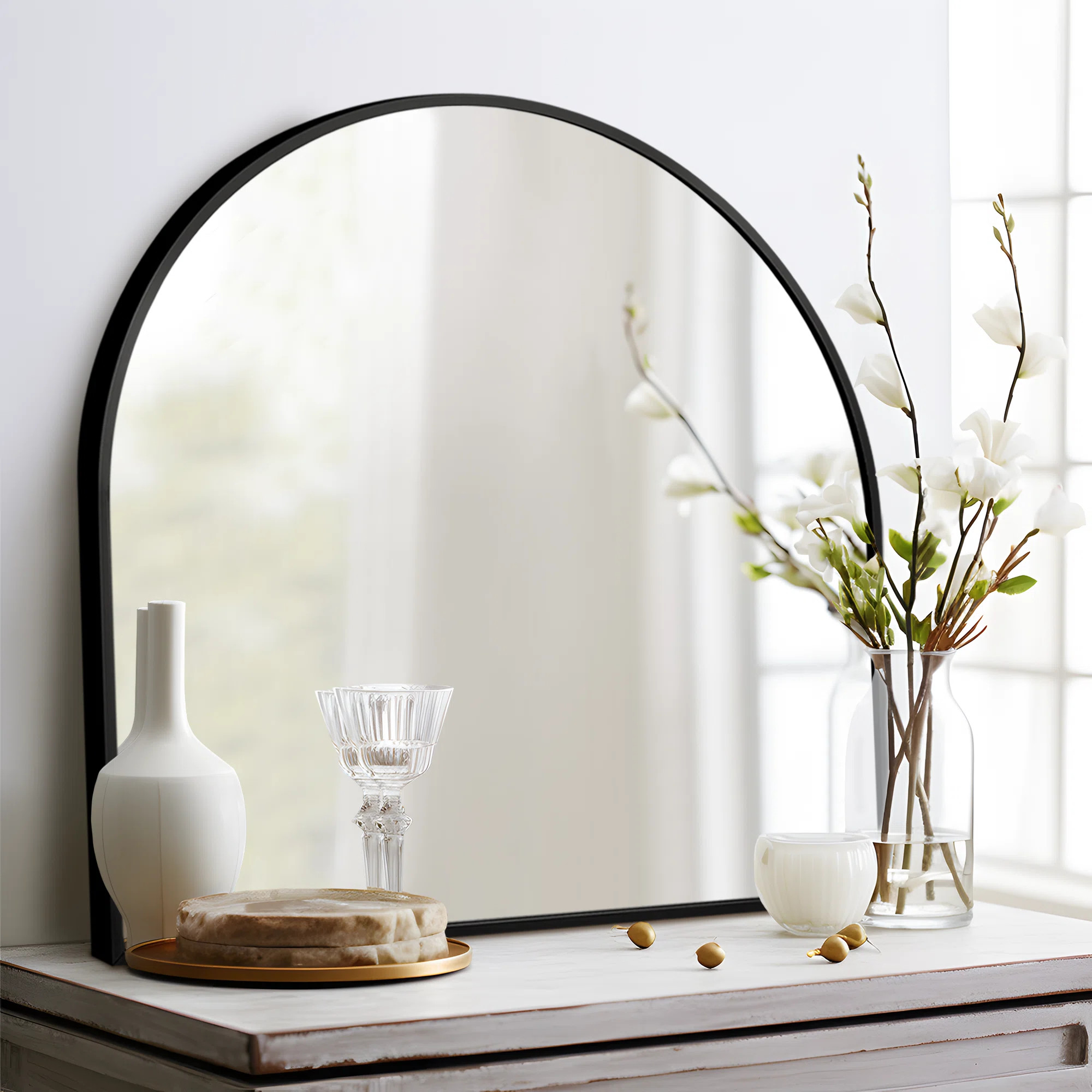 Carine Metal Flat Mirror | Wayfair North America