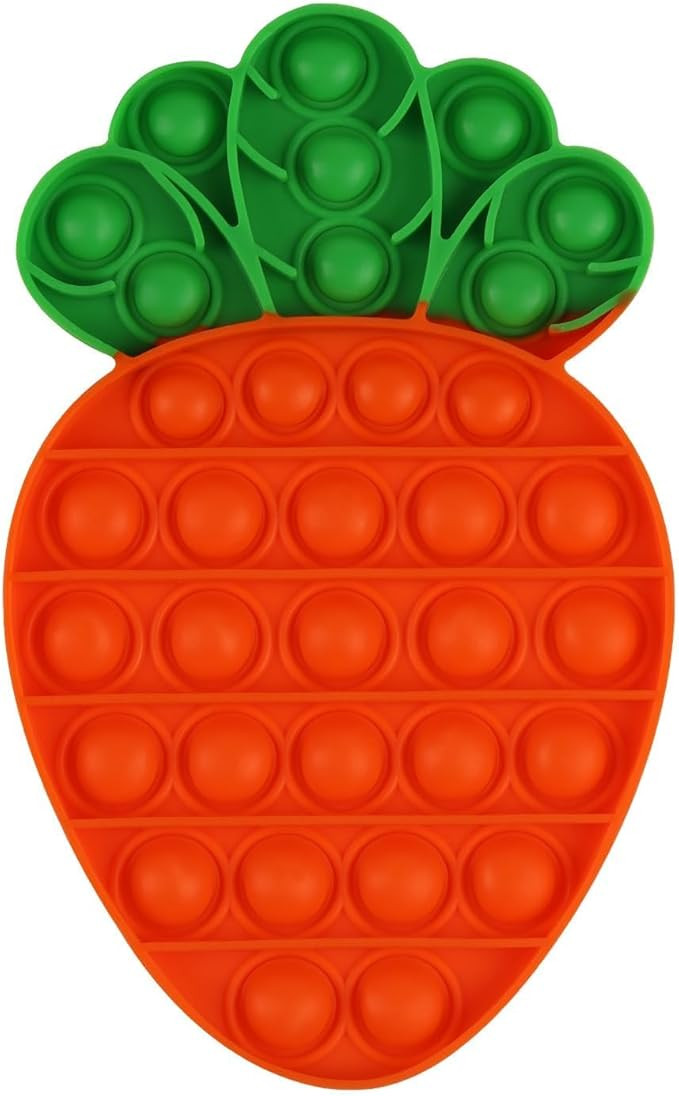 Anboor Pop Fidget Toys, Carrot Push Bubble Fidget Sensory Poppers Toys Stress Relief for Kids Hun... | Amazon (US)