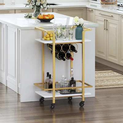 Tanveer Metal Bar Cart | Wayfair North America