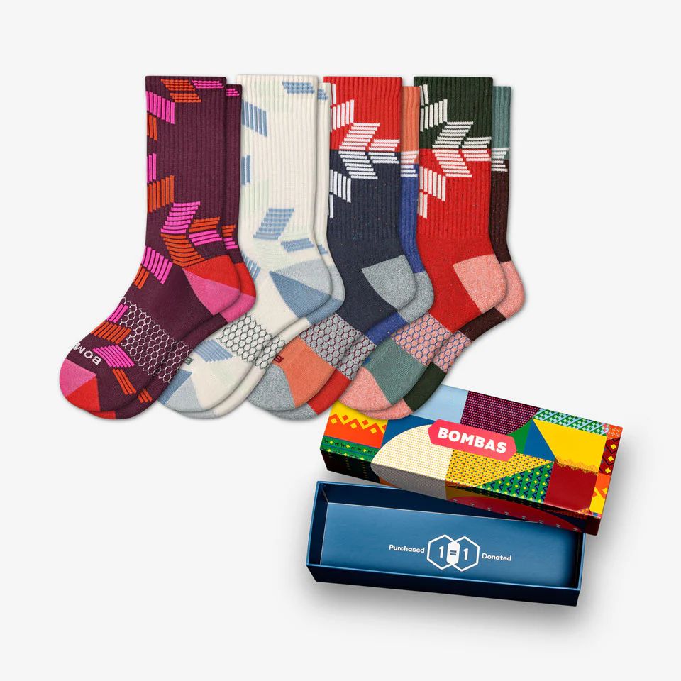 Women's Snowflake Calf Sock 4-Pack Gift Box | Bombas Socks