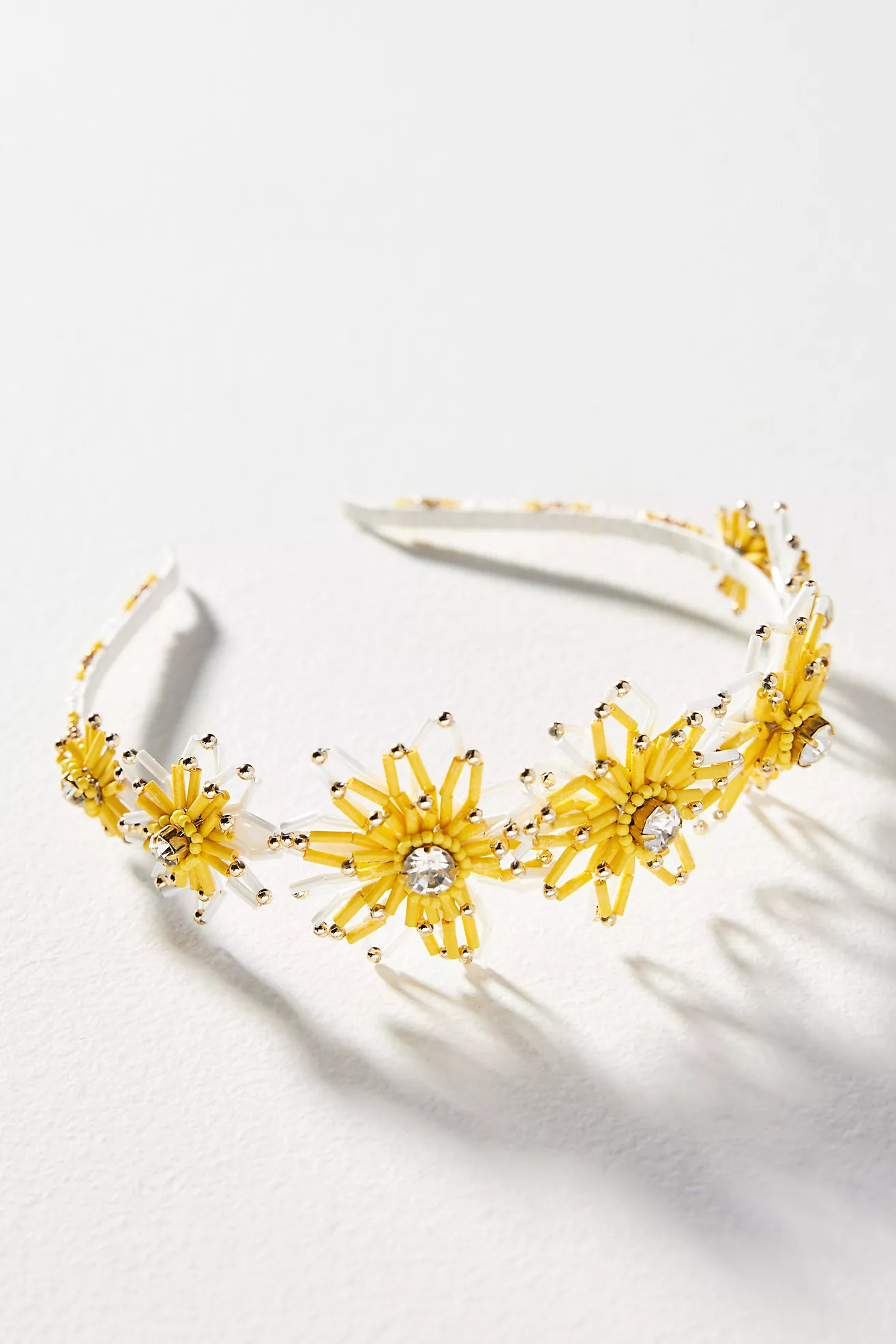 Positano Beaded Floral Headband | Anthropologie (US)
