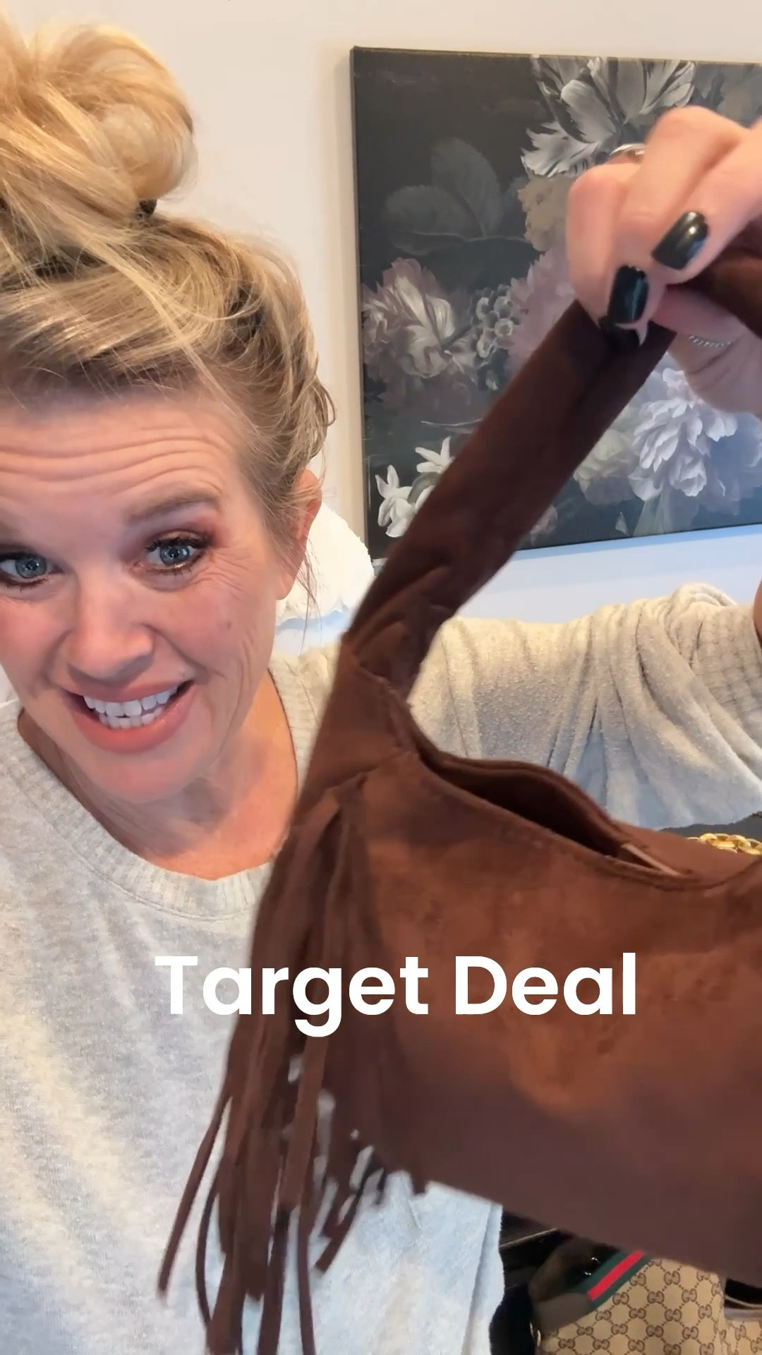 Suede fringe bag 🤎 I shared on yesterday’s live!

It’s the cutest bag, holds all the essentials, can fit over shoulder or hand held!

Perfect for Fall
🤎🍂🍁


#LTKFindsUnder50 #LTKSaleAlert #LTKItBag