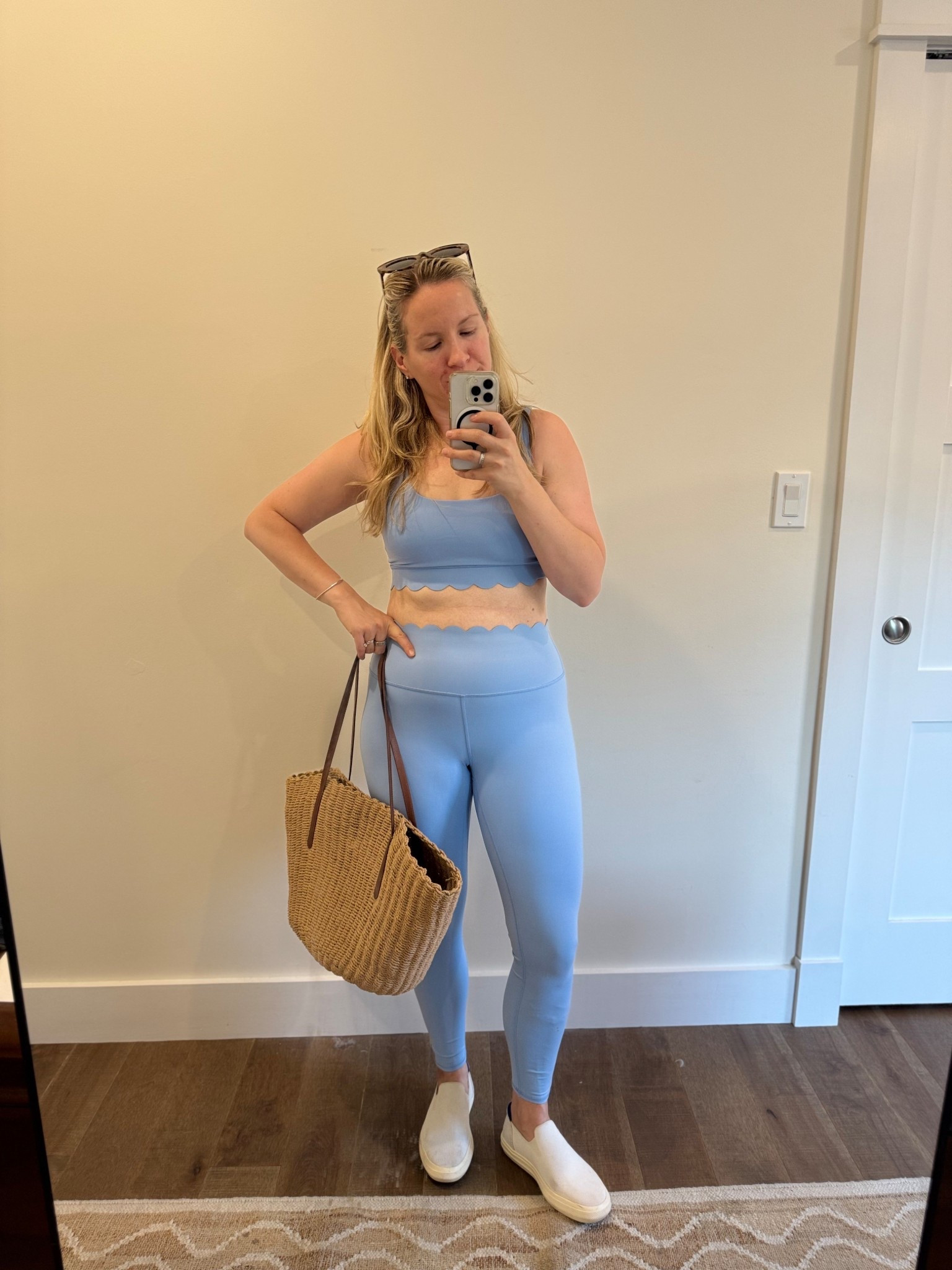 Matching scalloped workout set from Target 

#LTKActive