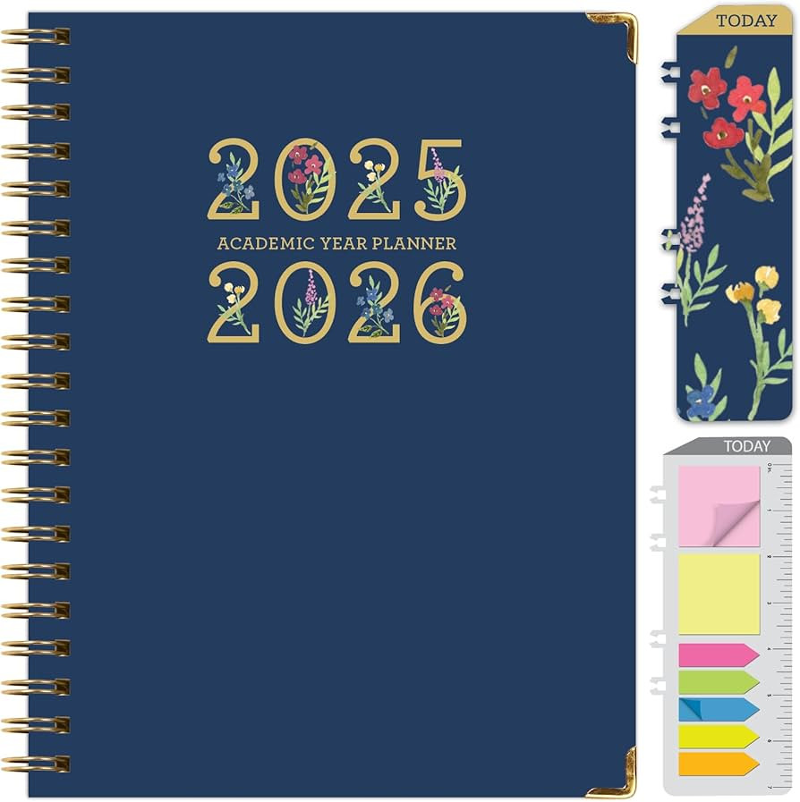 HARDCOVER Academic Year 2025-2026 Planner: (June 2025 Through July 2026) 8.5"x11" Daily Weekly Mo... | Amazon (US)