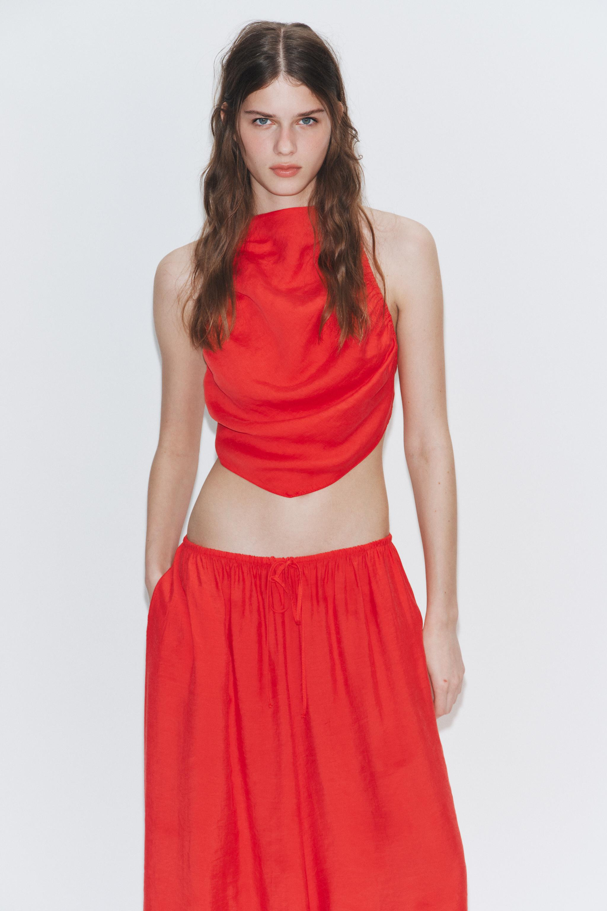 RUCHED HALTER TOP | Zara US