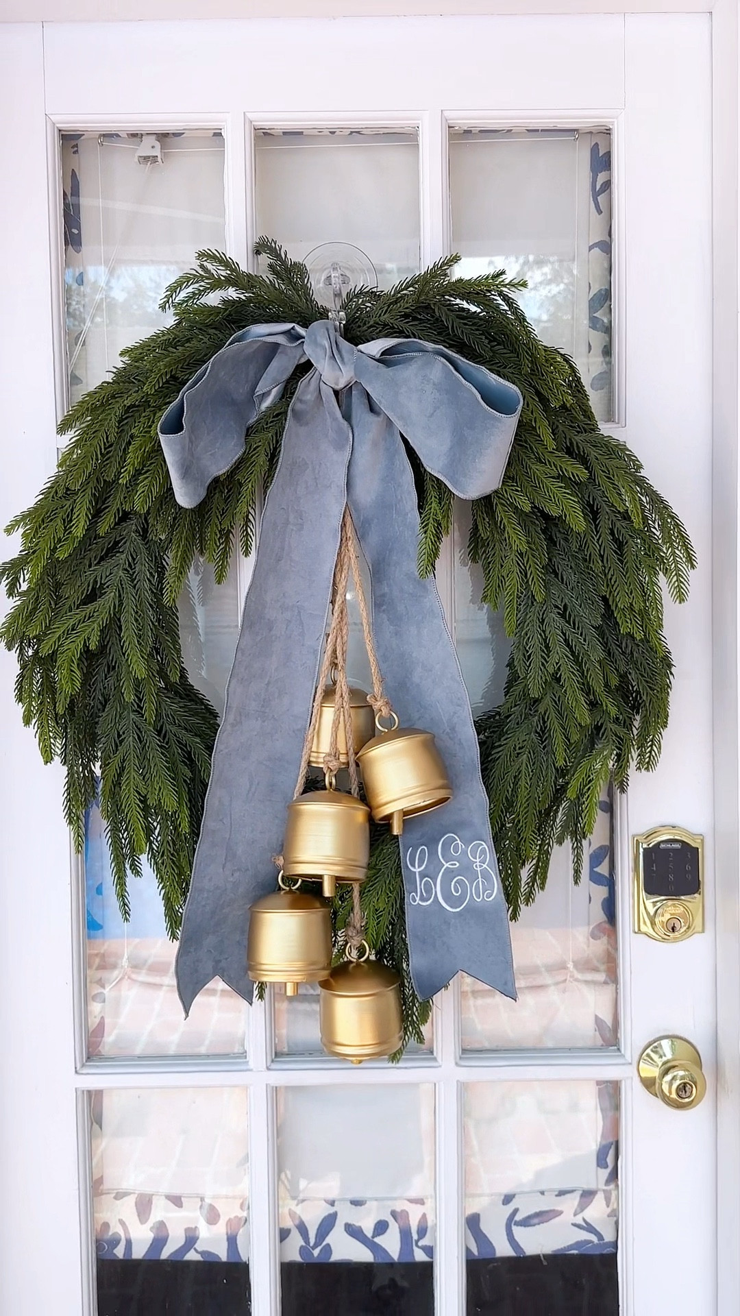 Vintage hanging iron bells, Christmas hanging bell, hanging doorknob bells, Christmas Decor, embroidered bow, embroidered gift tags

#LTKSeasonal #LTKHoliday #LTKHome
