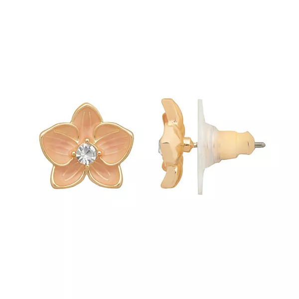 LC Lauren Conrad Mother-of-Pearl Nickel Free Flower Stud Earrings | Kohl's