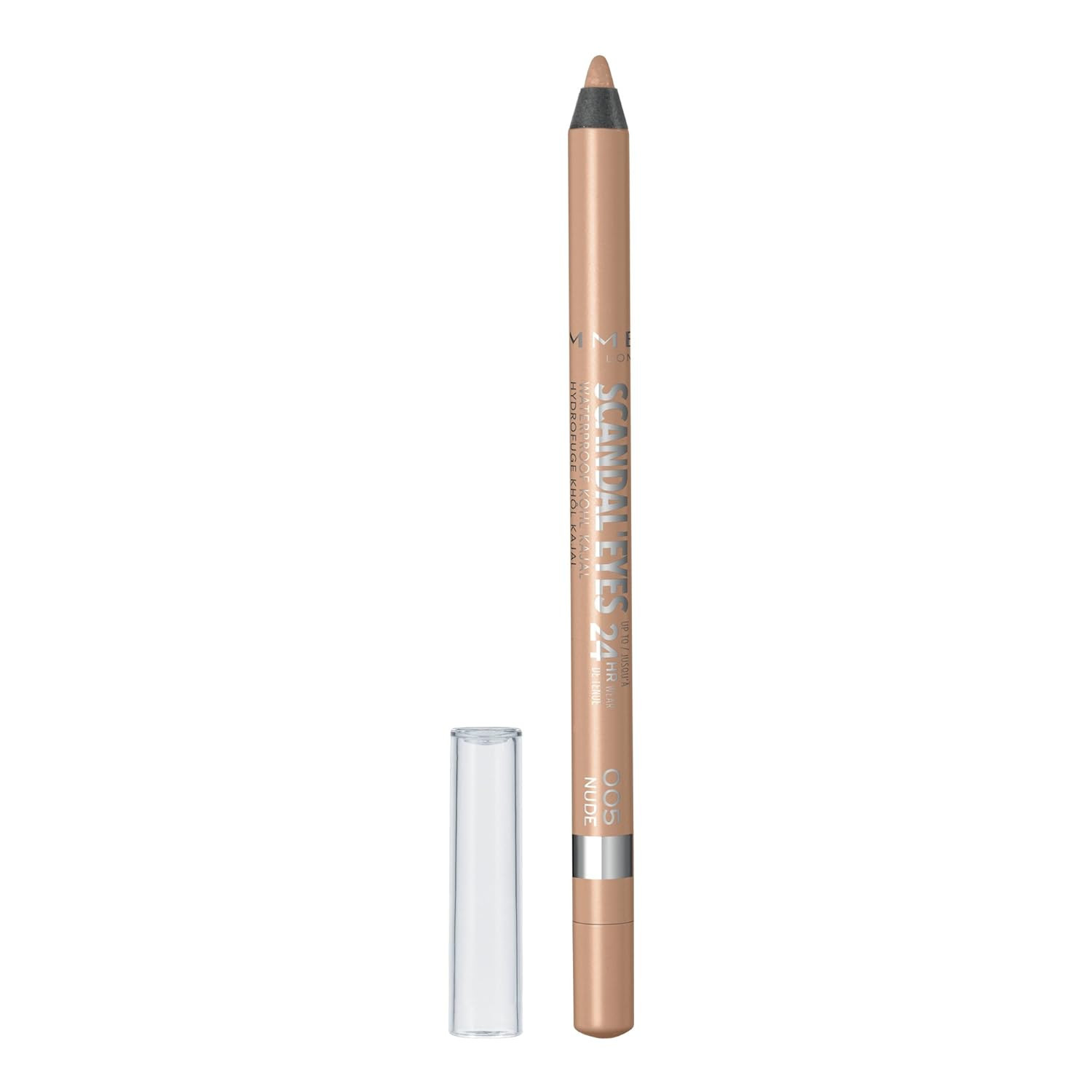 Rimmel London Scandaleyes Waterproof Kohl Kajal Eyeliner Pencil, Intense Color, Long-Wearing, Smu... | Amazon (US)