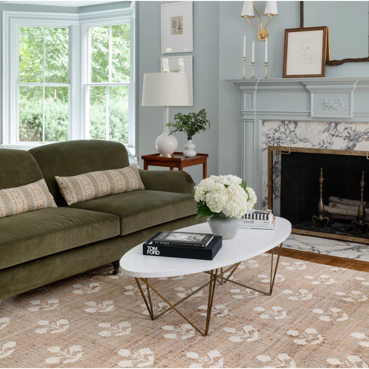 Erin Gates by Momeni Orchard Bloom Natural Hand Woven Wool and Jute Area Rug | Birch Lane