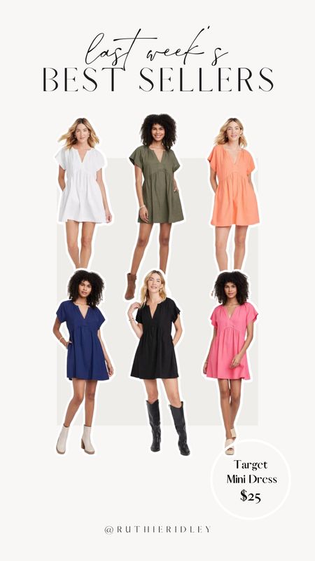 You guys really loved this Target mini dress last week! Love all these colors for spring! 

#LTKstyletip #LTKFind #LTKunder50