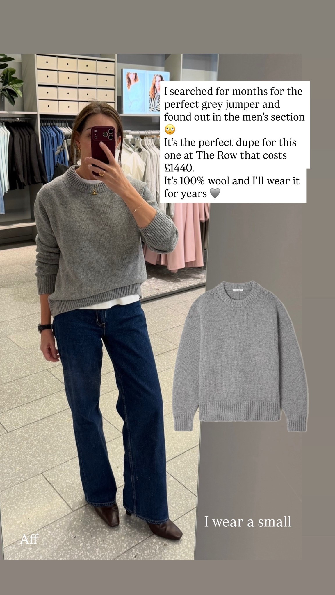 I searched for months for the perfect grey jumper and eventually found it! A great designer dupe at a great price. 100% wool and one I’ll wear for years. I’m in a small x

#LTKstyletip #LTKuk #LTKover50style