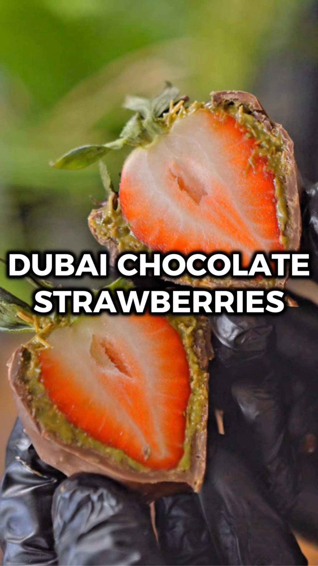 So simple, yet SO good! These Dubai Chocolate-Covered Strawberries are always a hit, and they level up normal chocolate-covered strawberries exponentially.

Would you try it? Let me know in the comments what you think if you do! 🙌

INGREDIENTS
4 strawberries
7 oz pistachio cream
1/2 cup toasted kataifi
5 oz dark chocolate melting wafers

INSTRUCTIONS
1️⃣ Mix the pistachio cream and toasted kataifi in a bowl.
2️⃣ Pour the chocolate melting wafers into a microwave-safe bowl. Microwave for 1 minute, then use a spoon to stir until it all melts. If it needs a little more heat, put it back into the microwave in 10 second increments.
3️⃣ Line a small baking pan with parchment paper. Coat each strawberry with a thin layer of the pistachio cream mixture, then put them in the freezer for 10 minutes.
4️⃣ Dunk them in the melted chocolate and put them back on the baking pan. Put them back in the freezer for a few minutes or until the chocolate hardens. 
5️⃣ Enjoy!

#LTKHome #LTKselfcare #LTKfoodie