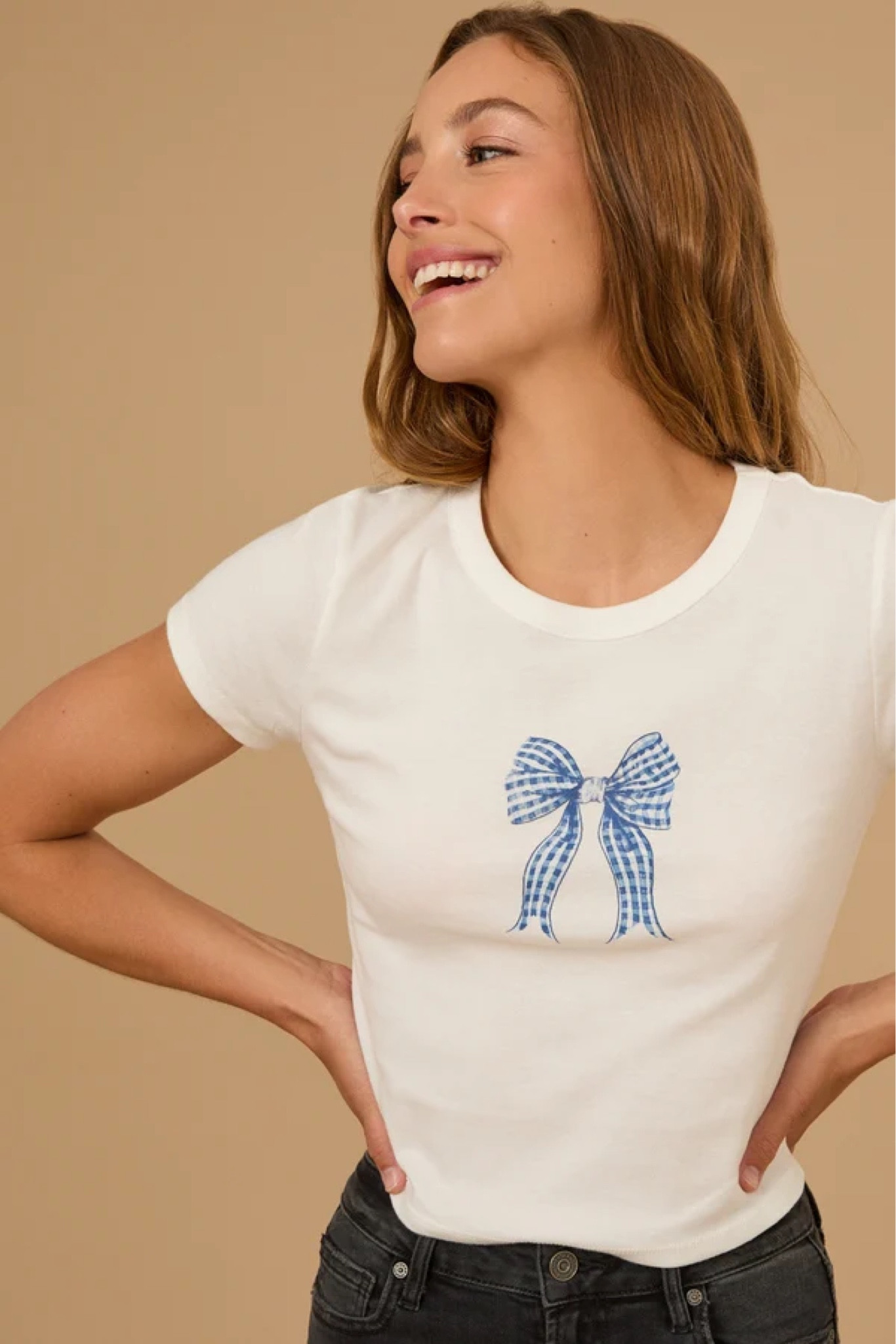 Gingham Bow Baby Tee

#LTKBacktoSchool #LTKStyleTip #LTKFindsUnder50