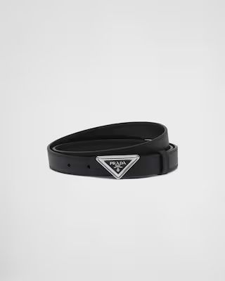 Saffiano leather belt | Prada Spa US