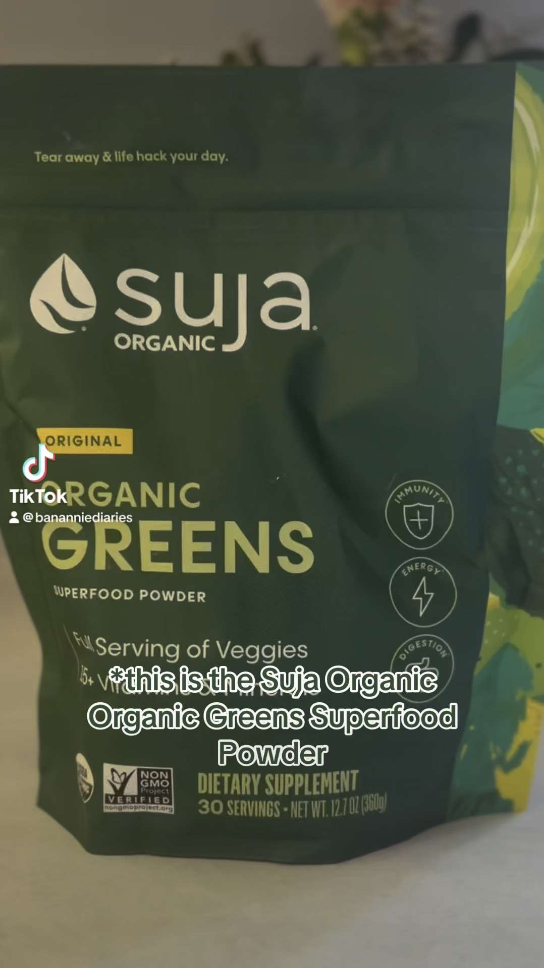 *Elevate your routine with Suja Organic Greens Powder! 🌿 A convenient way to add organic greens to your day, whether in smoothies or water.Tap to shop and bring some green goodness into your routine!

#SujaOrganic #GreensPowder #OrganicGreens #HealthyRoutine #TikTokShop #Supergreens #DailyWellness #TheBanannieDiaries 

*These statements have not been evaluated by the Food and Drug Administration. This product is not intended to diagnose, treat cure, or prevent any disease.

#LTKFindsUnder100 #LTKVideo #LTKGiftGuide