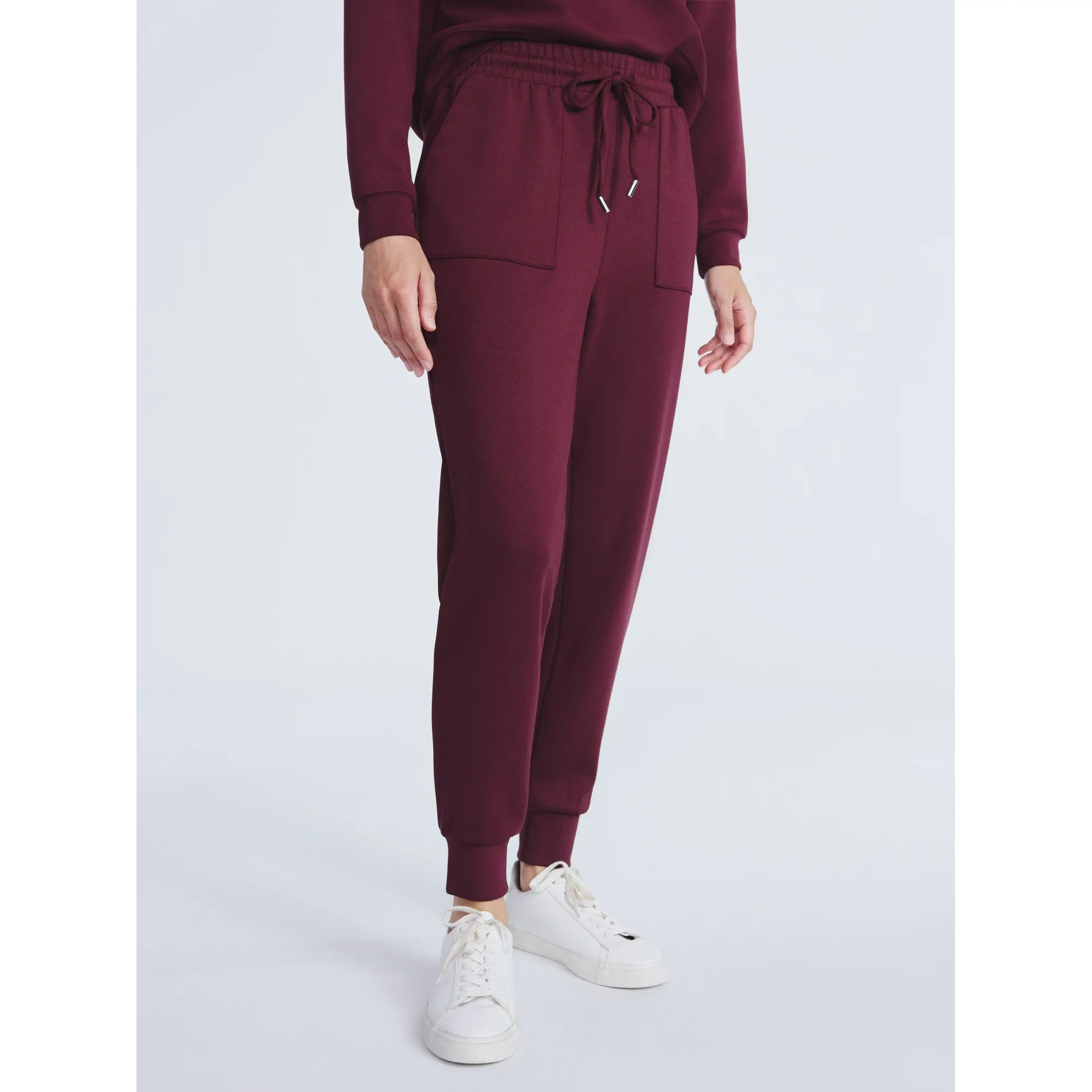 Scoop Women's and Women's Plus New Scubaknit Jogger Pants, Sizes XS-4X - Walmart.com | Walmart (US)