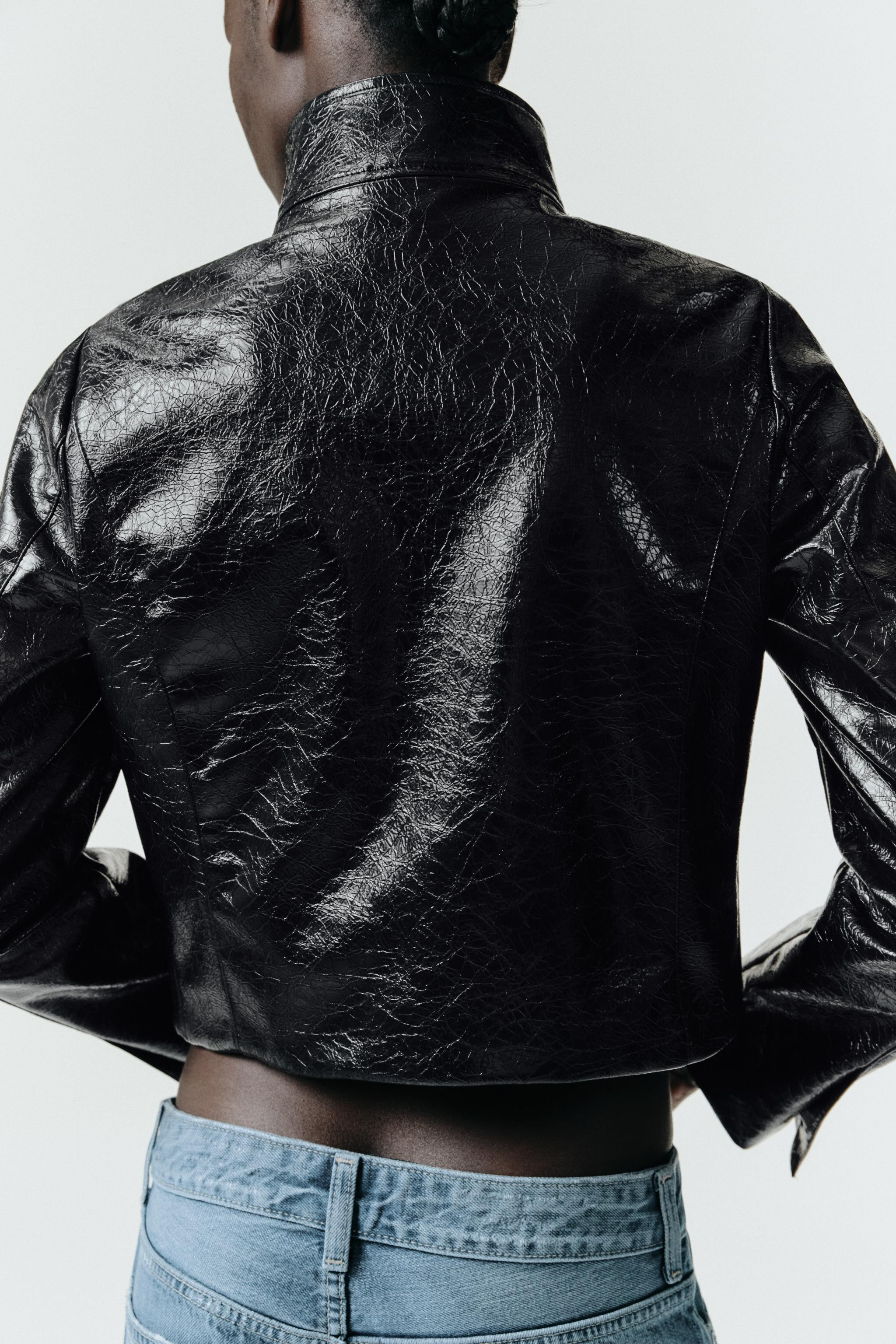 SHORT FAUX LEATHER JACKET | Zara AU