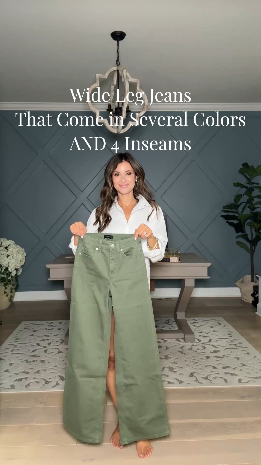 Jeans//size up if between or like looser//30" inseam at 5'1 to wear w heels// 

Top//xs