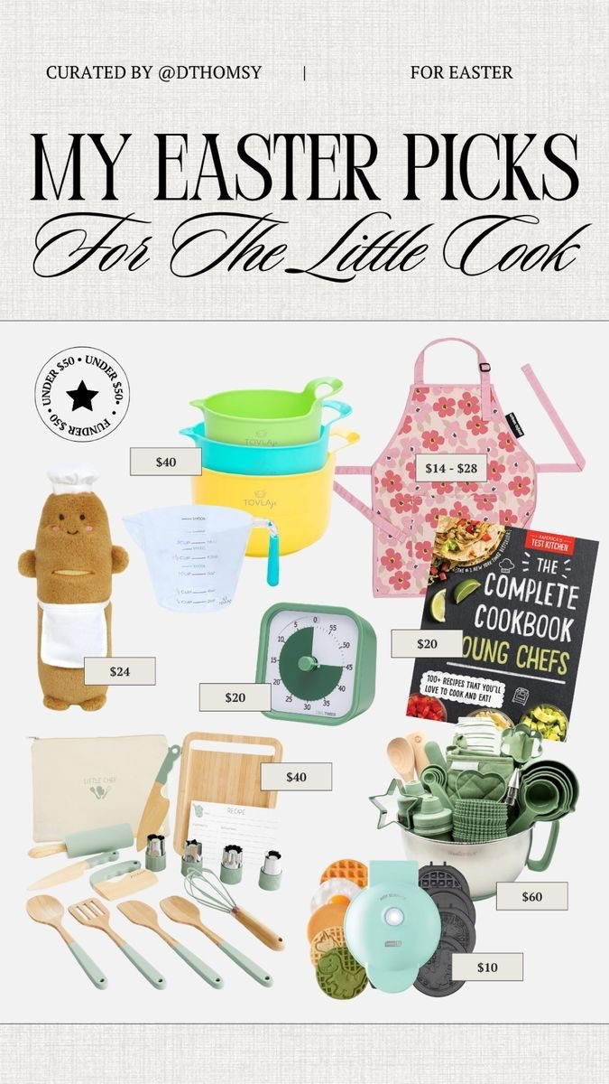 more easter gift ideas for the kids who love to cook

#LTKKids