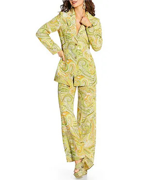 Antonio Melani x Amanda Jones Vaughan Jagger Coordinating Paisley Wide Leg Pants | Dillard's | Dillard's