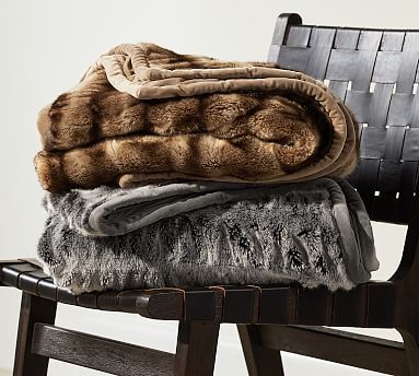 Faux Fur Ombre Throws | Pottery Barn (US)