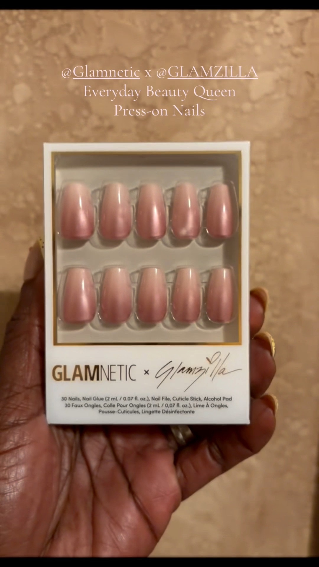 POV: the medium coffin girls finally got their moment 💅✨ Everyday Beauty Queen is Glamnetic x Glamzilla’s first and only medium coffin press-on, and she understood the assignment. The chrome pink fade from the base into the soft lighter pink tip is SO pretty, feminine, and different from anything else in the collection. If you’ve been waiting for a medium coffin set that still gives full glam energy, this is the one 💖👑

#Glamnetic #PressOnNails #MediumCoffinNails #PinkNails