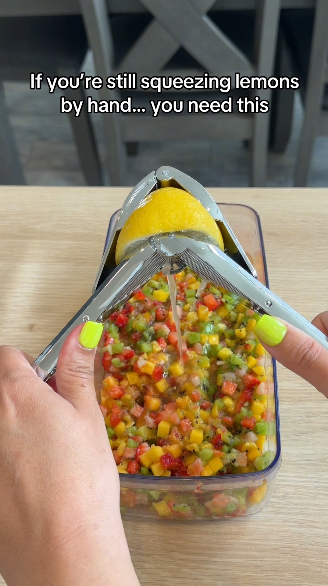 Stainless steel lemon squeezer that gets more juice with less effort 🍋

#LemonSqueezer
#KitchenGadgets
#CookingEssentials
#StainlessSteelKitchen
#KitchenFinds

#LTKmomlife #LTKHome #LTKfoodie