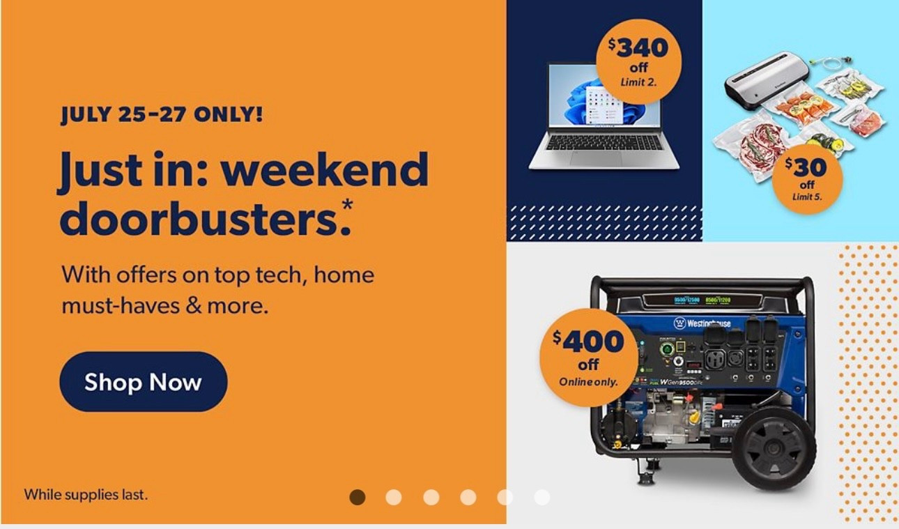 HUGE Weekend Doorbuster SALE happening now at Sam’s Club! Take advantage of these savings now thru Sunday! What are you picking up? 