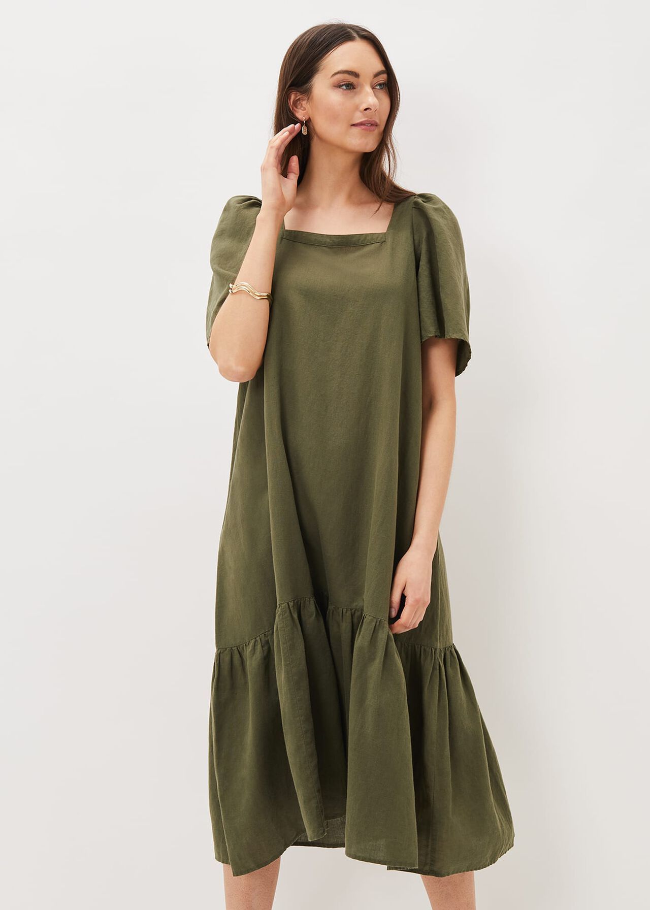 Claria Linen Midi Dress | Phase Eight (UK)