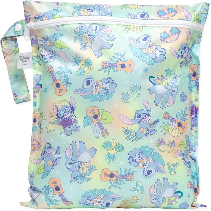 Bumkins Disney Waterproof Wet Bag for Baby, Travel, Swim Suit, Cloth Diapers, Pump Parts, Pool, B... | Amazon (US)