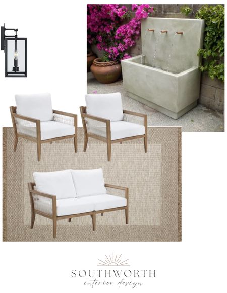 Dreaming up some patio moments! I’m loving this water fountain for some peaceful evenings dining al fresco!

outdoor rug | patio furniture set | outdoor lighting | patio water fountain | patio furniture 

#LTKFamily #LTKParties #LTKHome