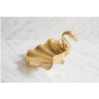 Vintage Brass Swan Dish | Etsy (US)