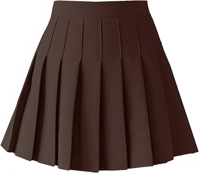 Women's High Waist A-Line Pleated Mini Skirt Short Tennis Skirt | Amazon (US)