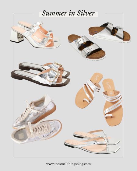 Silver shoes for the win this summer! A pop of metallic goes with anything  

#LTKSeasonal #LTKshoecrush #LTKstyletip