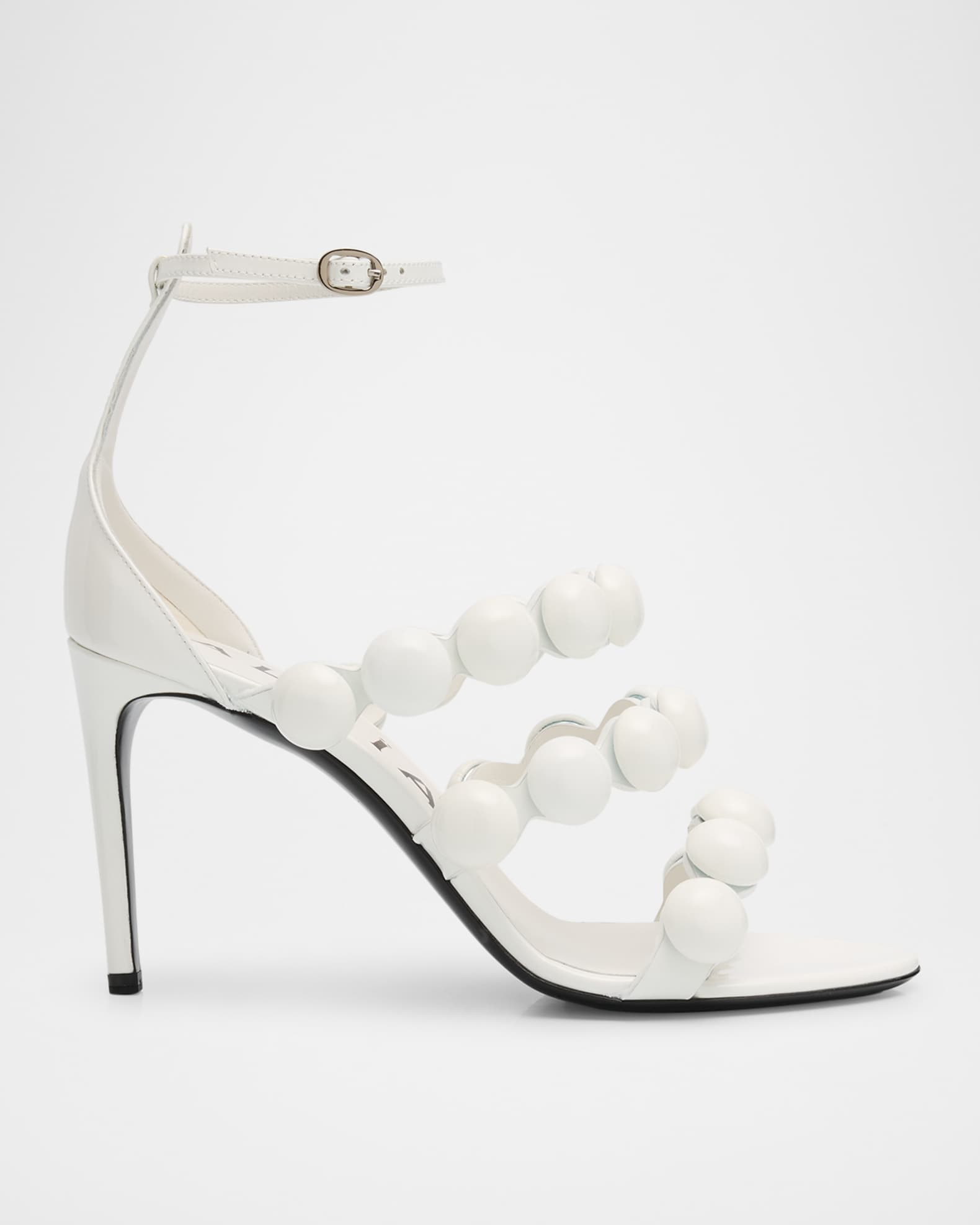 Patent Bubble Ankle-Strap Sandals | Neiman Marcus