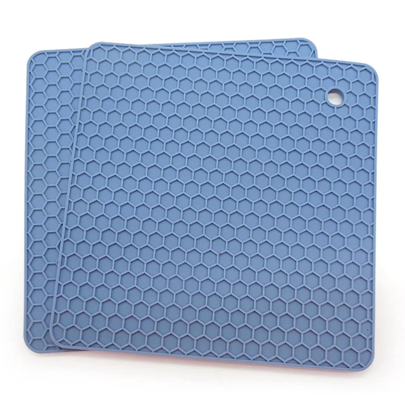 KABOER Heat Resistant Silicone Square Honeycomb Table Mat Placemat Non-slip Pot Holder | Walmart (US)