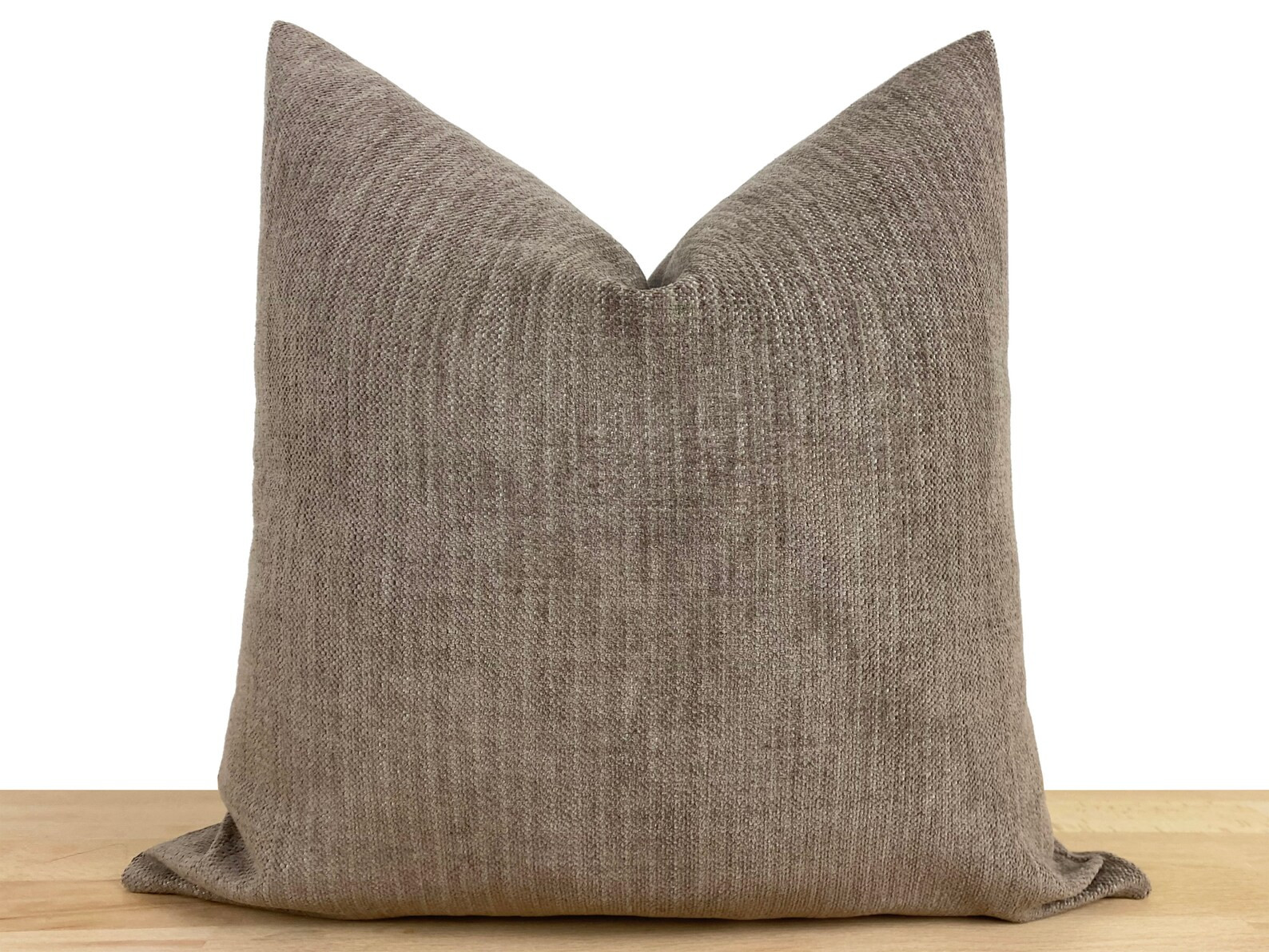 Brown Pillow Cover Neutral Linen Pillow Cover Brown Euro | Etsy | Etsy (US)