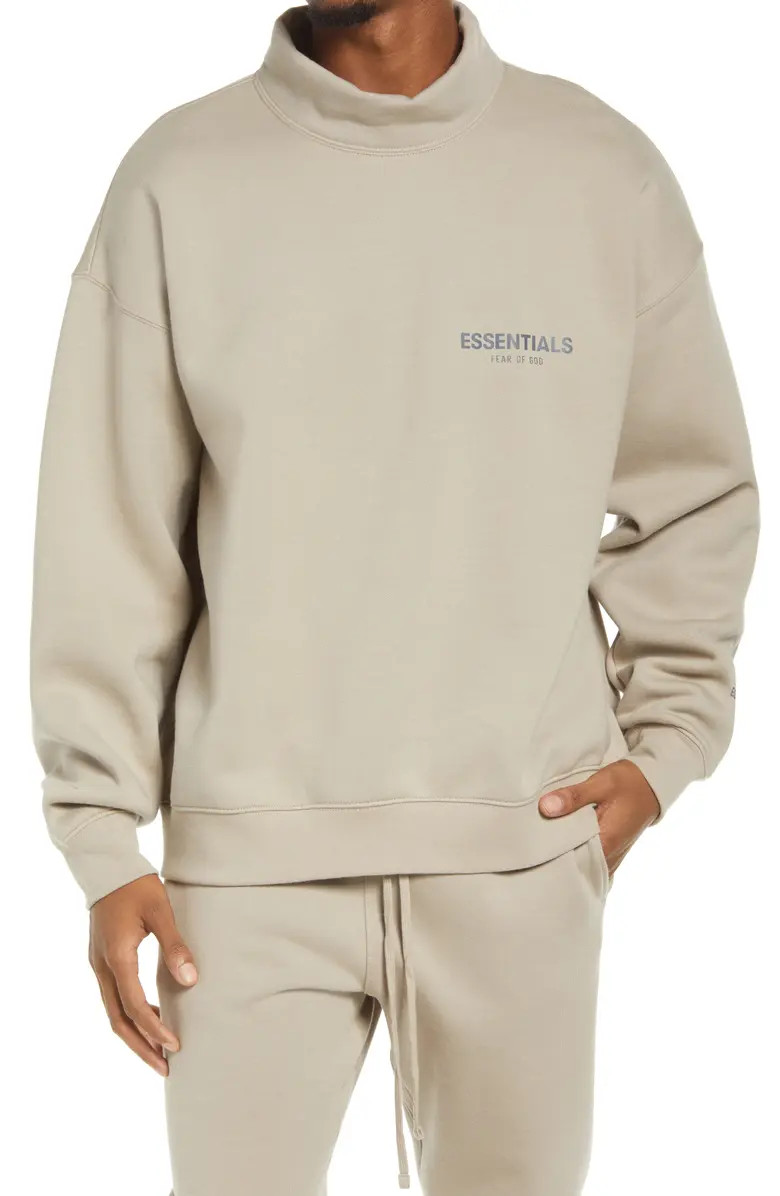 Fear of God Essentials Fear of God Mock Neck Sweatshirt | Nordstrom | Nordstrom