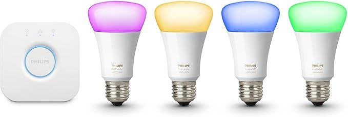 Philips Hue 471960 60W Equivalent White and Color Ambiance Kits, 3rd Generation, Compatible with ... | Amazon (US)