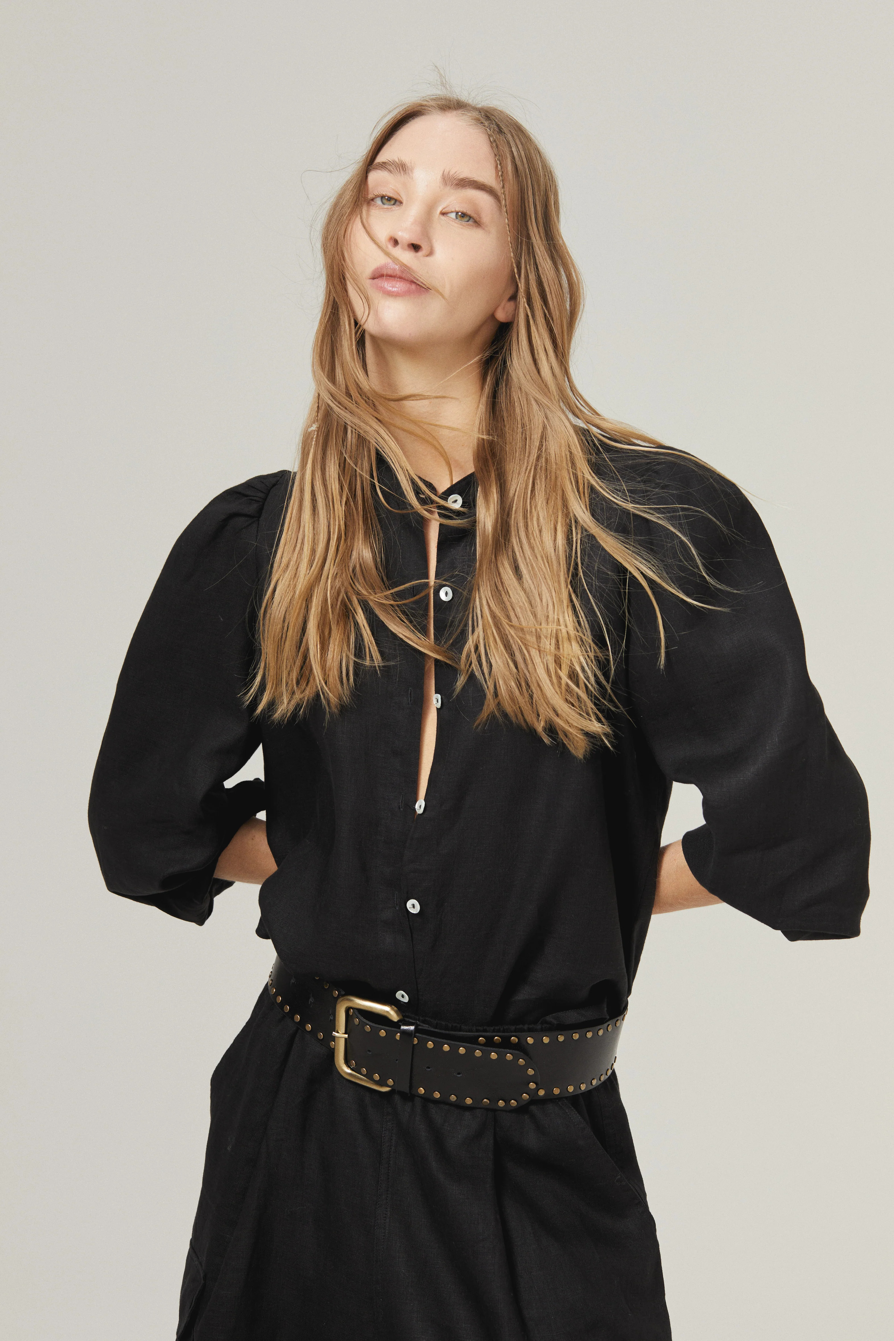 Meknes Linen Shirt - Black | Lanhtropy